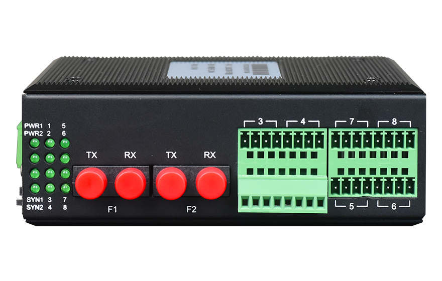 四海全讯5123-环网型4路串口光纤环网光端机