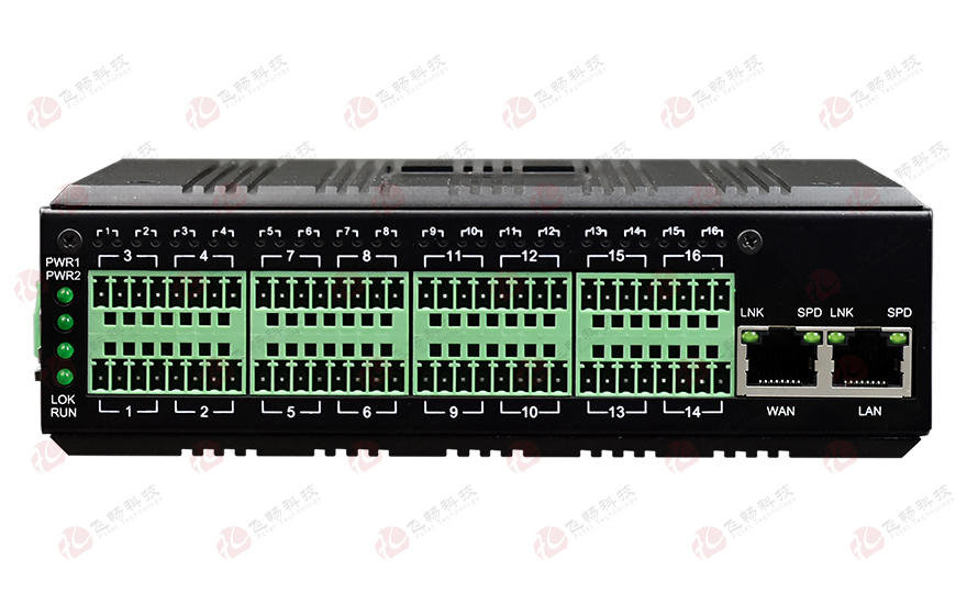 四海全讯5123-工业轨式16路串口服务器(带WEB与SNMP网管)